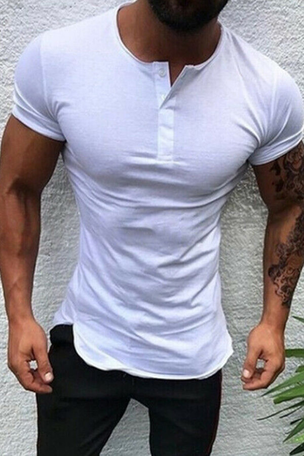 Lovely Casual Basic White T-shirt