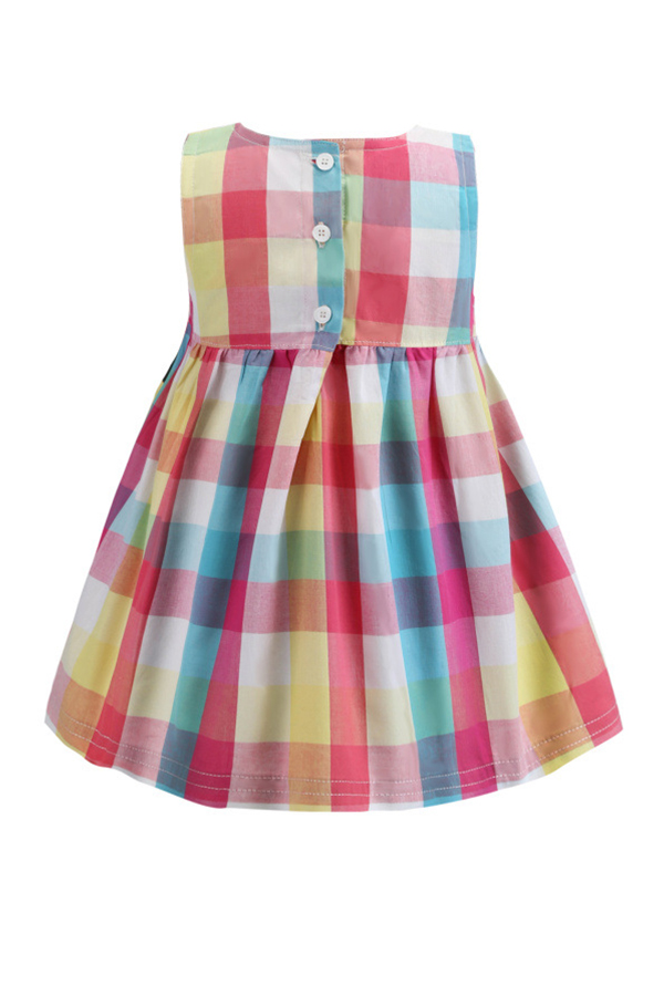 Lovely Sweet Grid Print Multicolor Girl Knee Length Dress, Multicolor lattices
Lovely Sweet Grid Print Multicolor Girl Knee Length Dress, Multicolor lattices