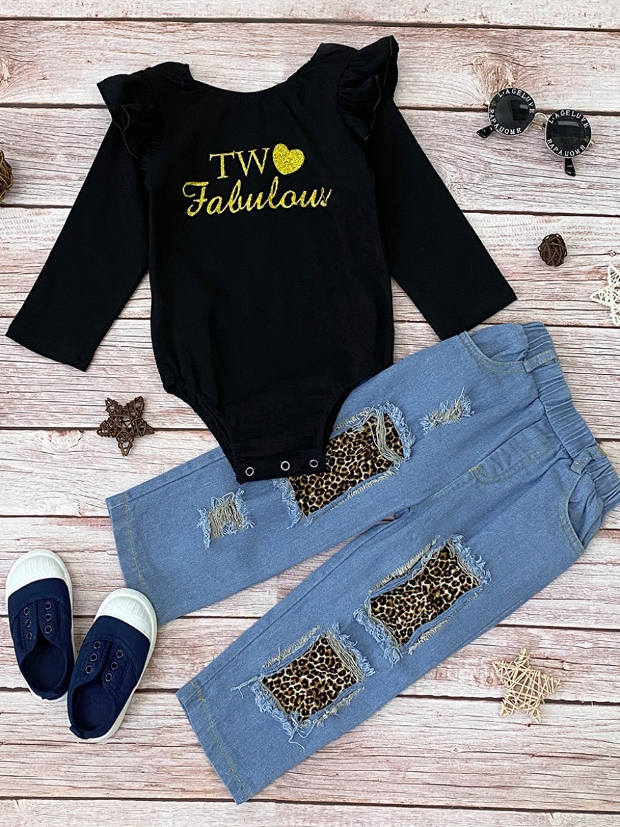 lovely Casual O Neck Letter Print Patchwork Black Girl Two-piece Pants Set
lovely Casual O Neck Letter Print Patchwork Black Girl Two-piece Pants Set