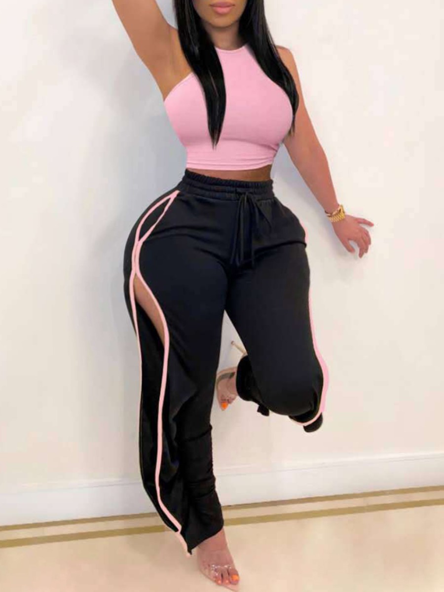 lovely Sportswear Patchwork Hollow-out Pink Plus Size Two-piece Pants Set
lovely Sportswear Patchwork Hollow-out Pink Plus Size Two-piece Pants Set