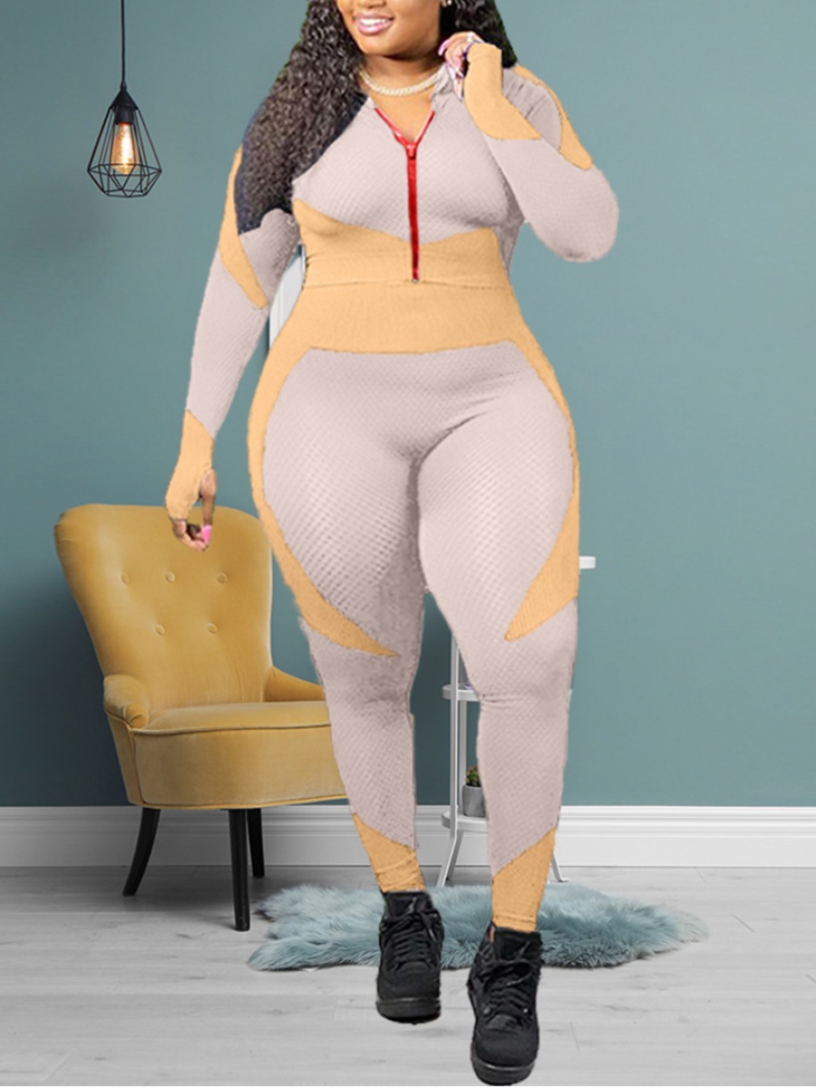 Lovely Sportswear Turndown Collar Patchwork Orange Plus Size Two-piece Pants Set
Lovely Sportswear Turndown Collar Patchwork Orange Plus Size Two-piece Pants Set