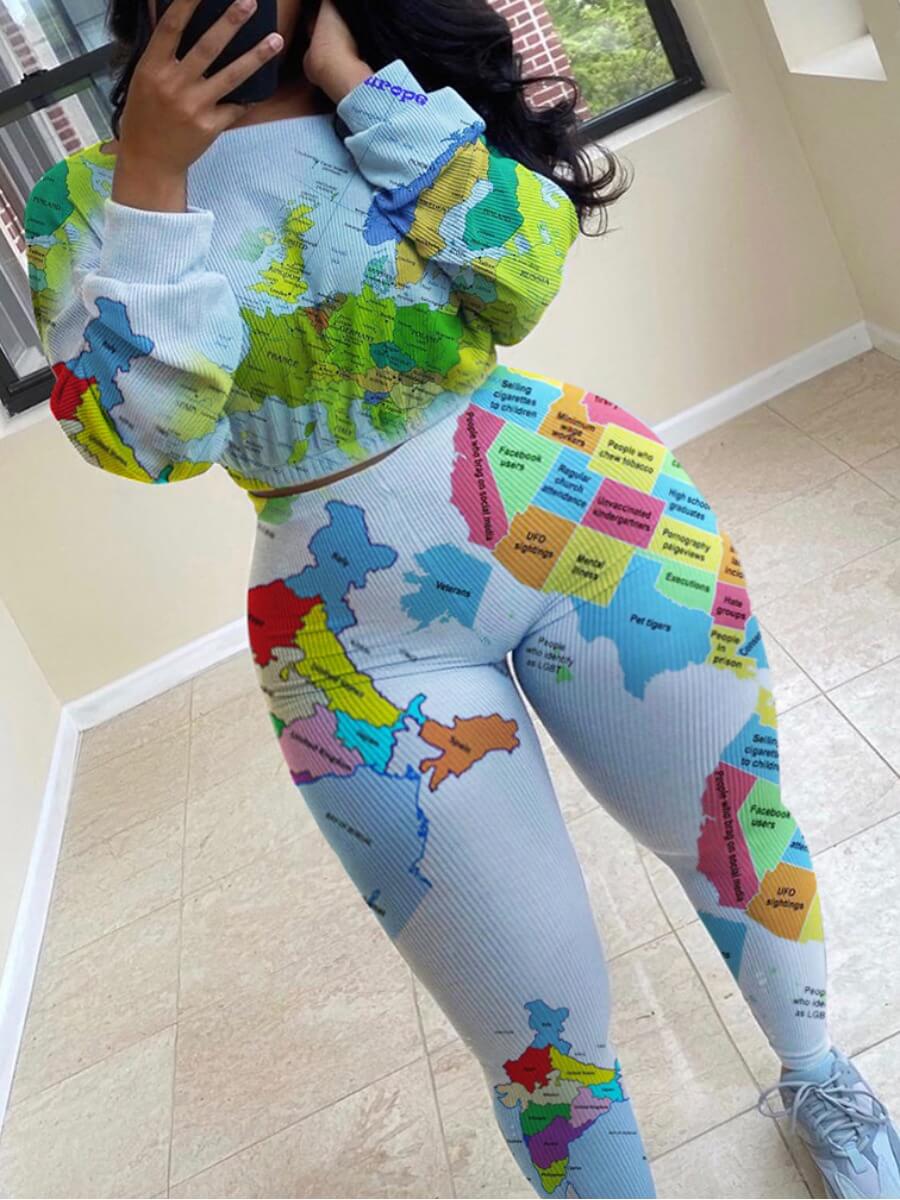 Lovely Casual O Neck Print Skinny Multicolor Plus Size Two-piece Pants Set, Multi
Lovely Casual O Neck Print Skinny Multicolor Plus Size Two-piece Pants Set, Multi