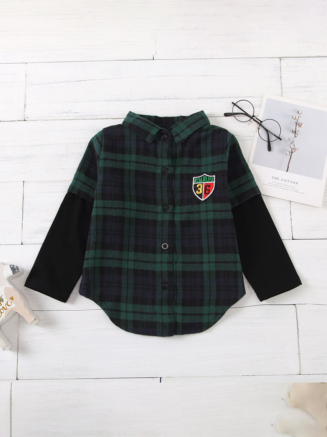 Lovely Trendy Shirt Collar Grid Print Blackish Green Boy Shirt, Black green
Lovely Trendy Shirt Collar Grid Print Blackish Green Boy Shirt, Black green