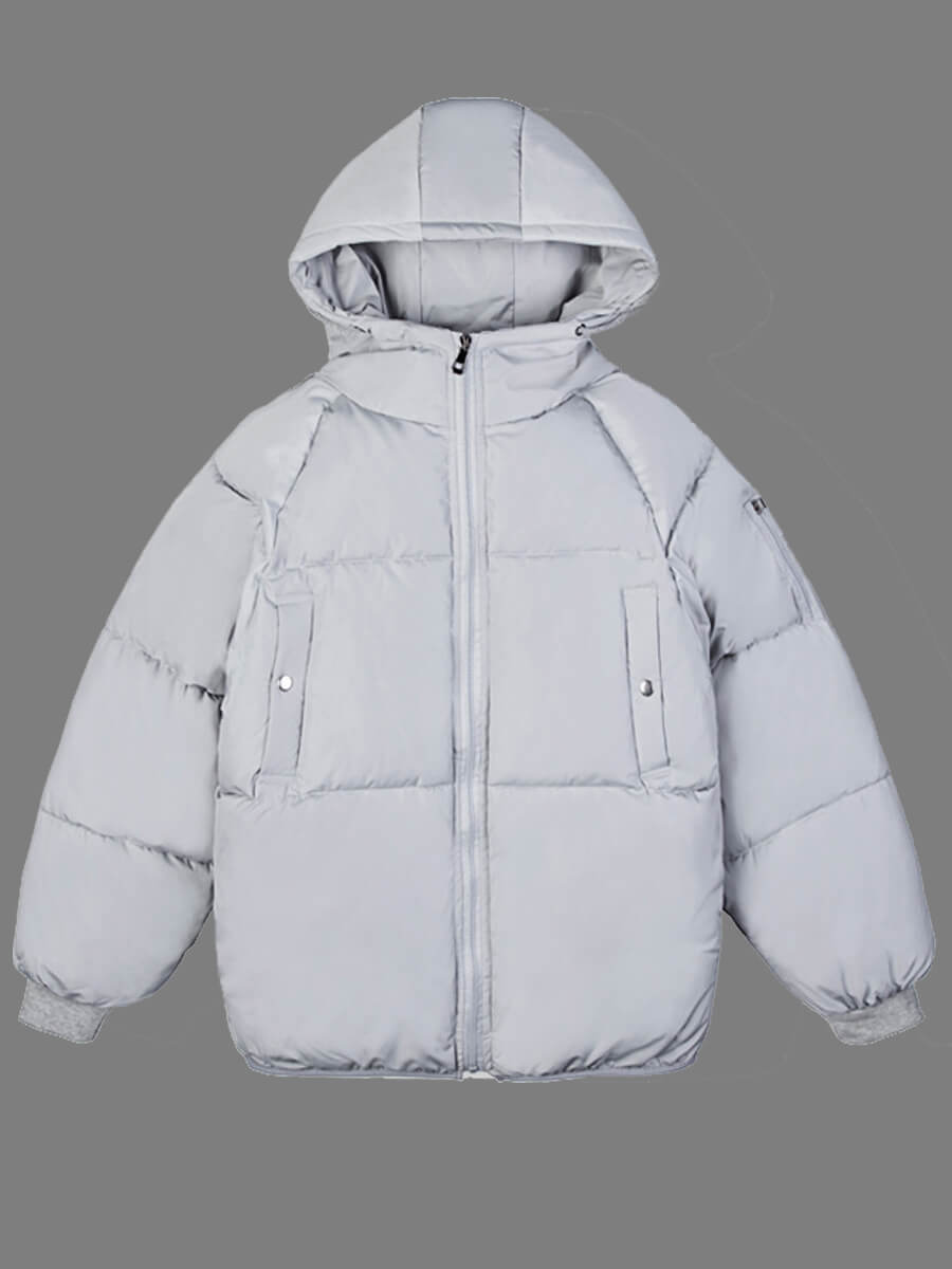 Lovely Leisure Hooded Collar Zipper Design Light Grey Men Cotton-padded Clothe
Lovely Leisure Hooded Collar Zipper Design Light Grey Men Cotton-padded Clothe