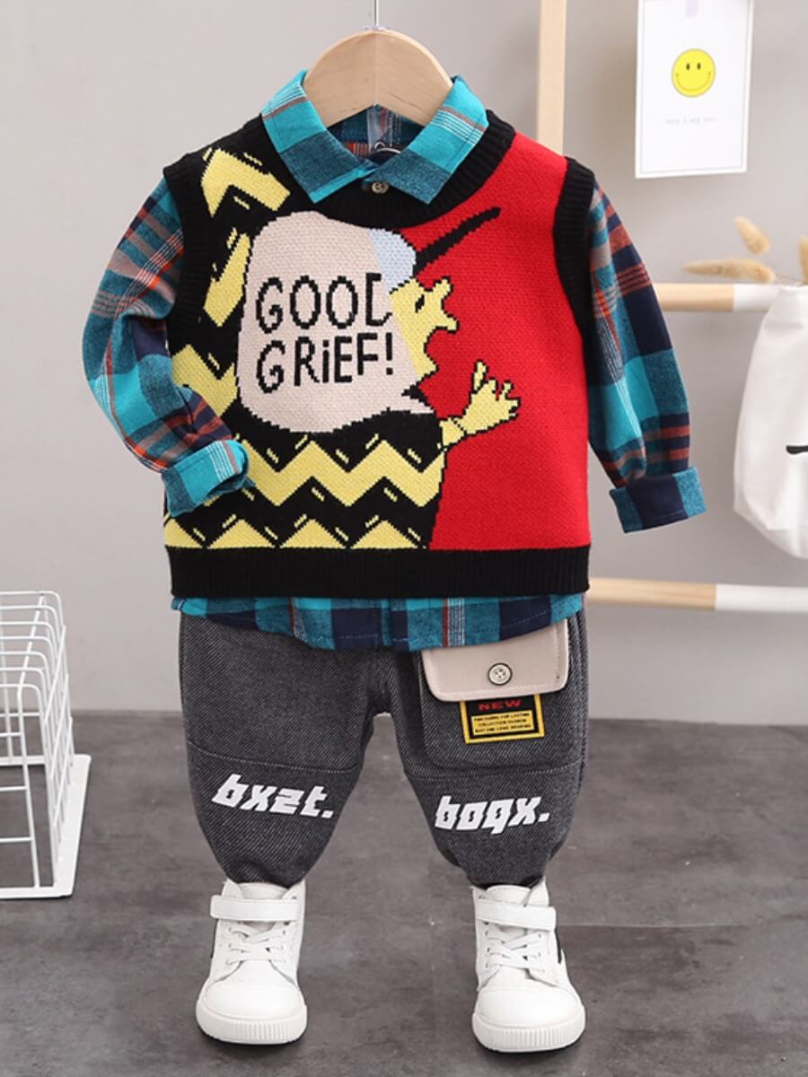 Lovely Stylish Cartoon Letter Print Patchwork Green Boy Two Piece Pants Set
Lovely Stylish Cartoon Letter Print Patchwork Green Boy Two Piece Pants Set