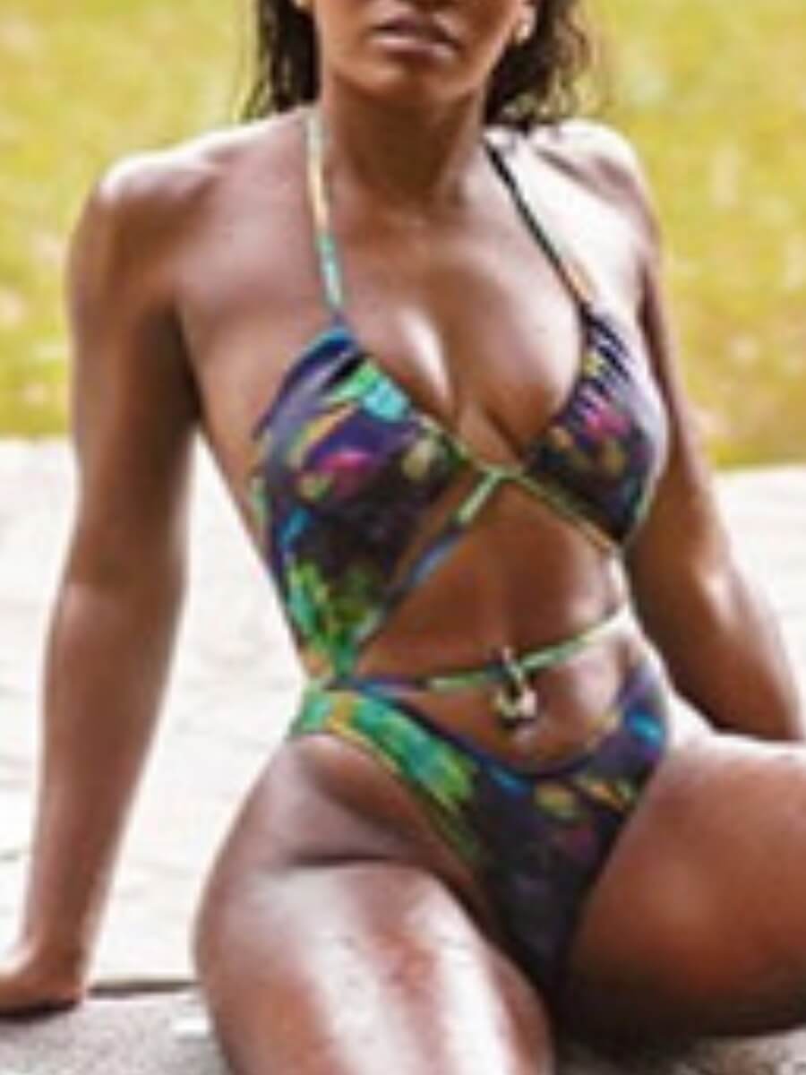 Lovely Sweet Print Bandage Hollow-out Design Multicolor One-piece Swimsuit, Multi
Lovely Sweet Print Bandage Hollow-out Design Multicolor One-piece Swimsuit, Multi