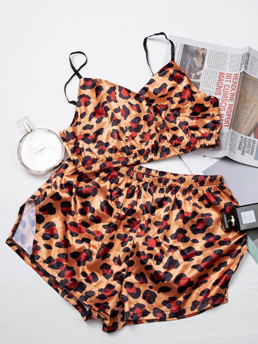 Lovely Home Style Leopard Print Metal Ring Decoration Multicolor Sleepwear, Multi
Lovely Home Style Leopard Print Metal Ring Decoration Multicolor Sleepwear, Multi