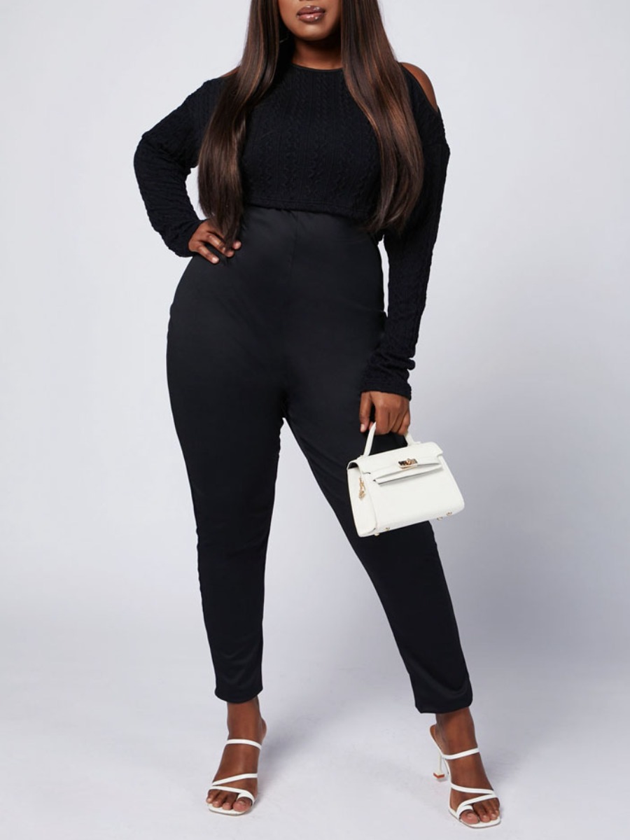Lovely Street O Neck Hollow-out Black Plus Size Two-piece Pants Set
Lovely Street O Neck Hollow-out Black Plus Size Two-piece Pants Set