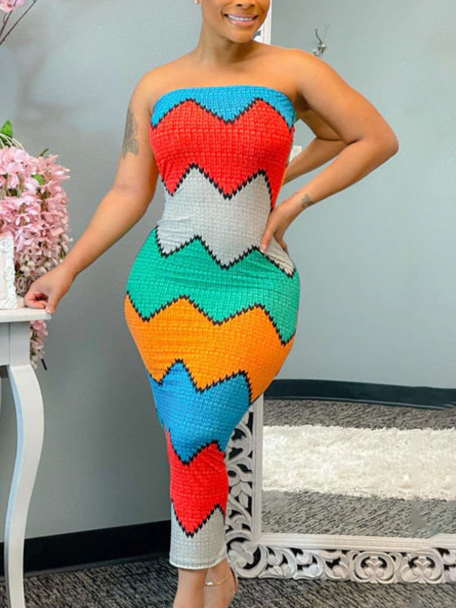 Lovely Casual Off The Shoulder Color-lump Multicolor Ankle Length Dress, Multi
Lovely Casual Off The Shoulder Color-lump Multicolor Ankle Length Dress, Multi