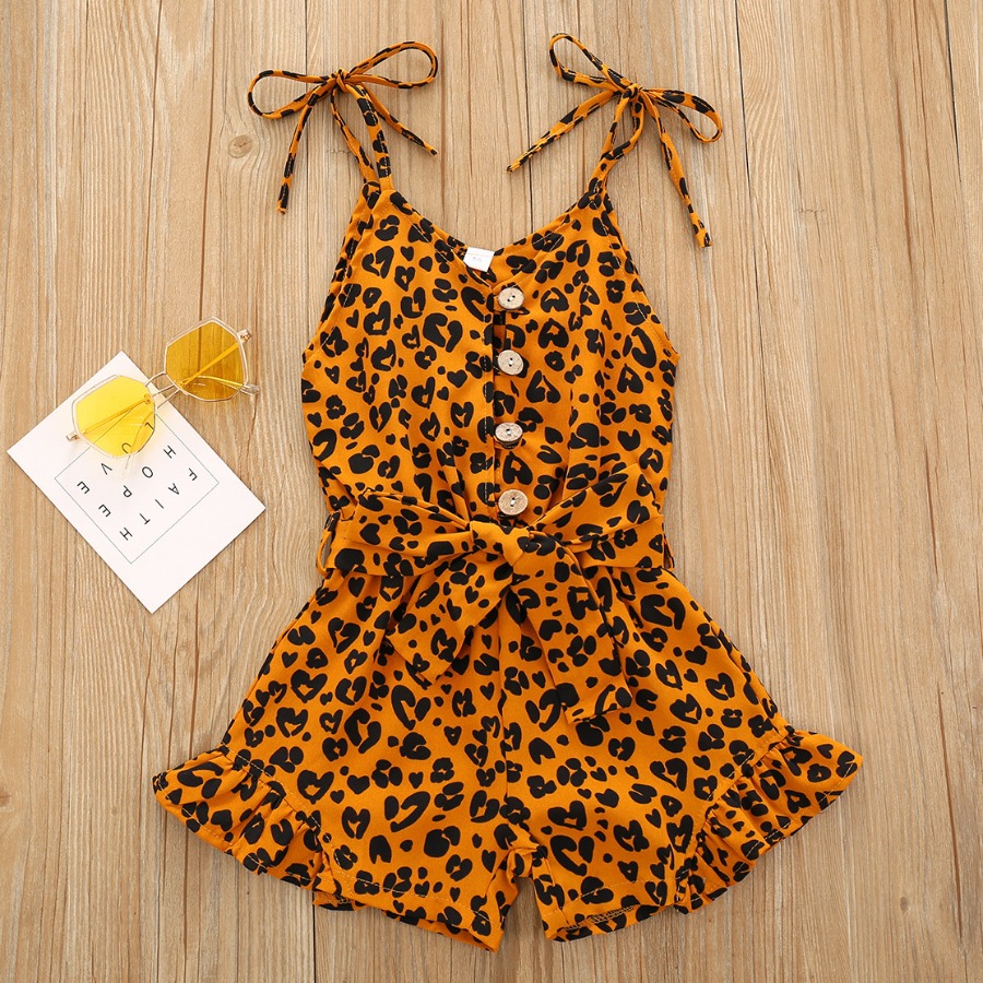 Lovely Girl Casual Leopard Print Bandage Design Golden Yellow One-piece Romper
Lovely Girl Casual Leopard Print Bandage Design Golden Yellow One-piece Romper