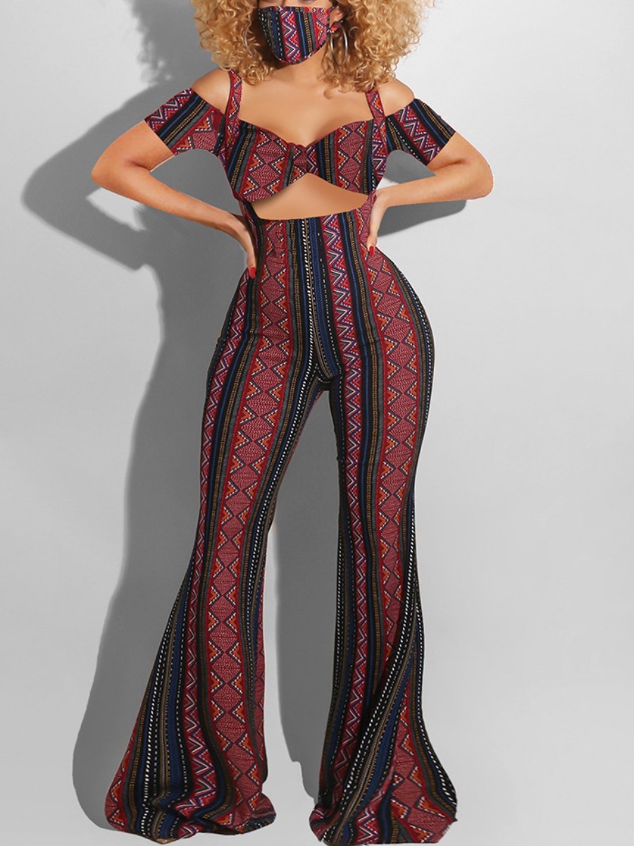 LW Sexy Dew Shoulder Striped Wine Red Two-piece Pants Set (Whithout Face Mask)
LW Sexy Dew Shoulder Striped Wine Red Two-piece Pants Set (Whithout Face Mask)