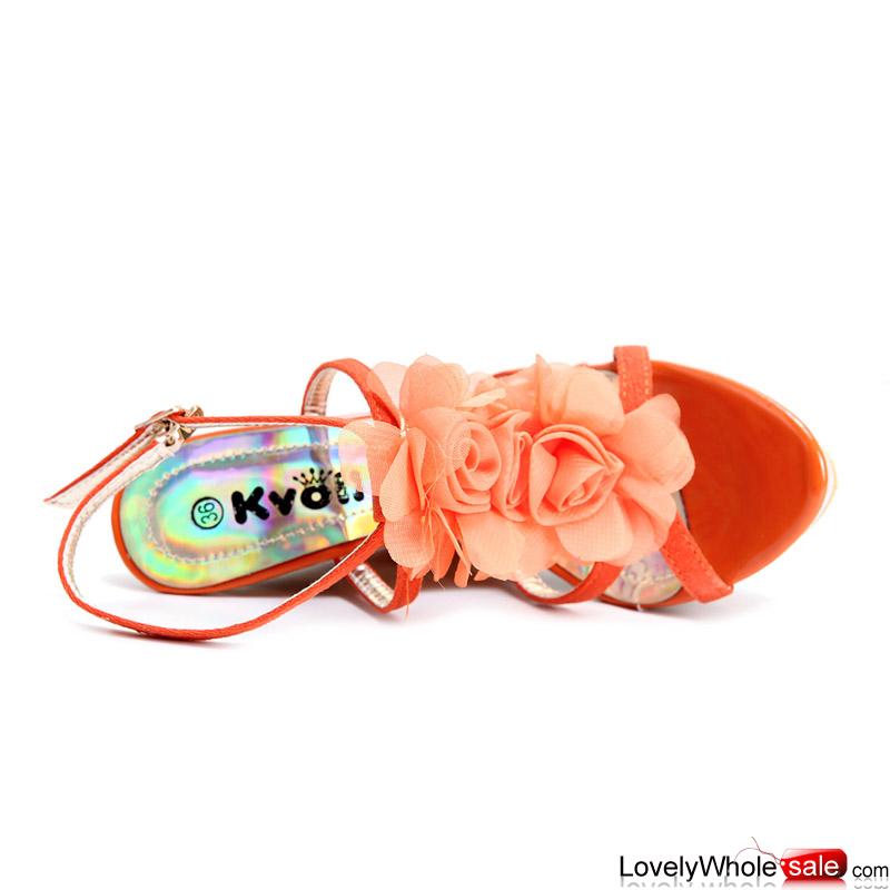 Wholesale Kvoll Designer Shoes Wedges Orange_Sandals_Shoes