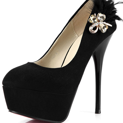 platform embellished heels