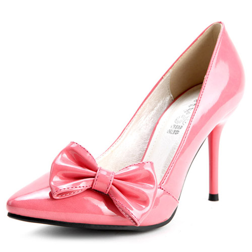 Kvoll Pointed Closed Toe Stiletto Super High Pink Basic Pumps_Pumps ...