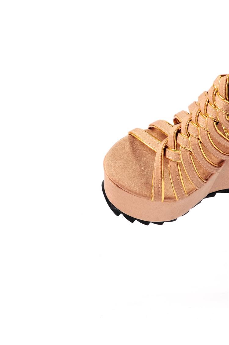 black gladiator sandals wedge
