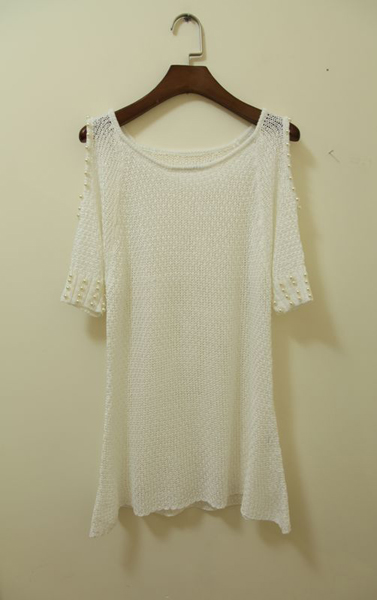 boat neck half sleeve blouse