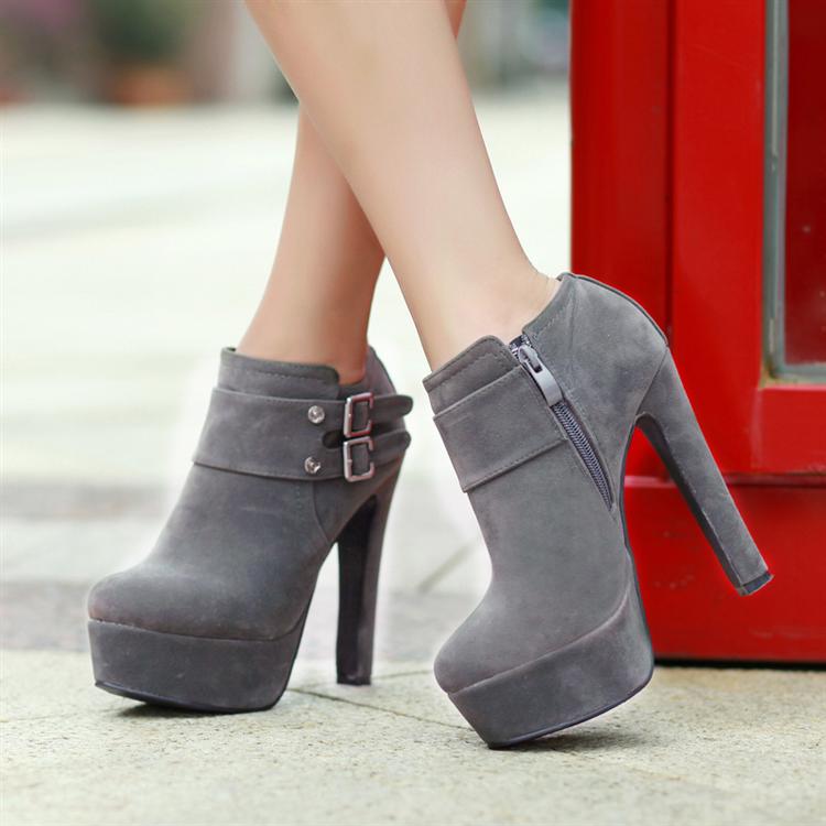 round heel boots