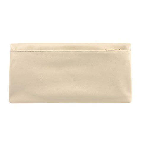 white shoulder clutch bag