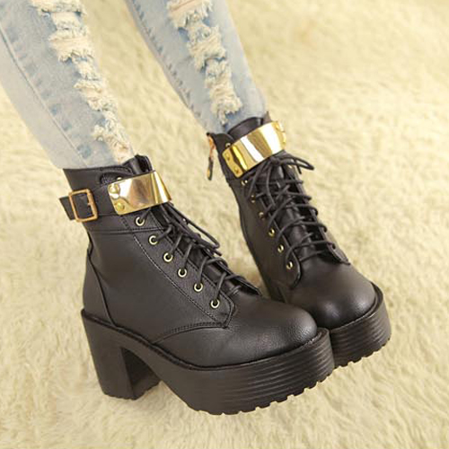 sequin biker boots