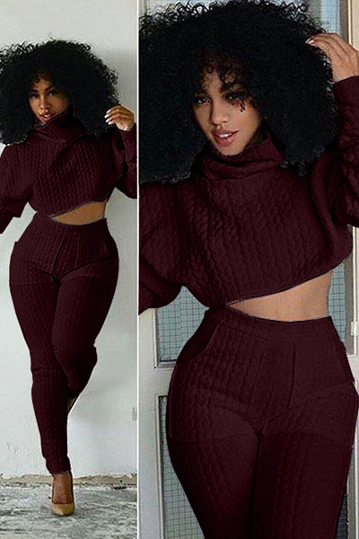 turtleneck two piece set