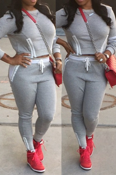 grey sweat set