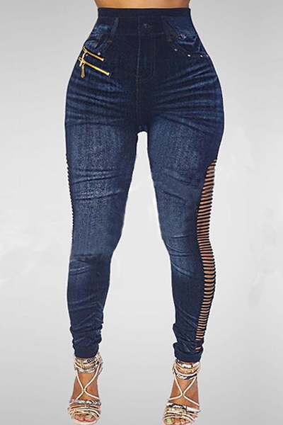 trendy blue jeans