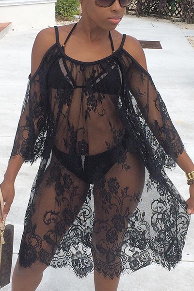 

Lace Solid Cover-Ups