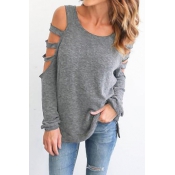 Lovely Better Than Ever Casual Hollow T-shirt