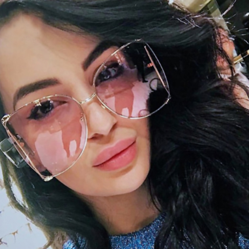

Lovely Fashion Pearl Decoration Pink PC Sunglasses