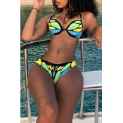 Lovely Fashion Printing Two-piece Swimwears
