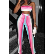 Lovely  Euramerican Dew Shoulder Striped Multi Two