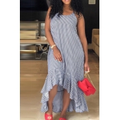 Lovely Casual Polka Dot Spaghetti Strap Irregular 