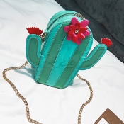 Lovely Chic Cactus Shaped Green Clutches Bags