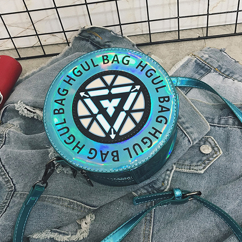 

Lovely Trendy Leathers Printed Blue Messenger(Contains A Aoice-activated Light)