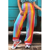 Lovely  Casual Striped Multicolor Pants