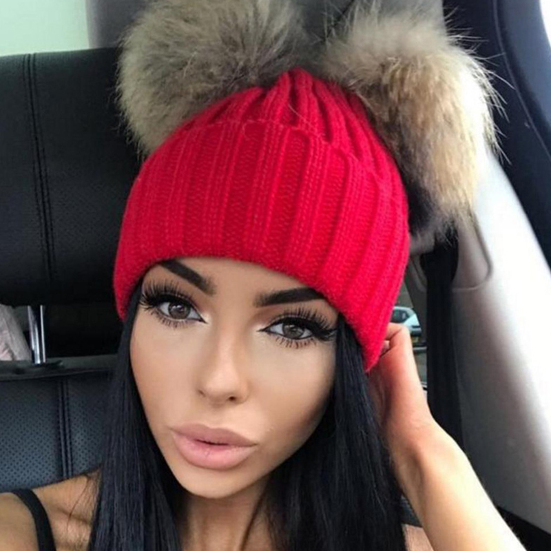 

Lovely Sweater Fashion Hats, Red