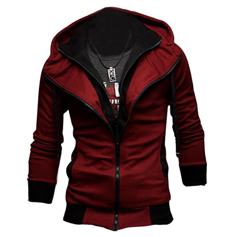 

Lovely Casual Long Sleeves Wine Red Cotton Jacket