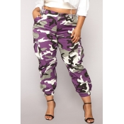 LW COTTON Camo Print Side Pocket Pants