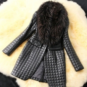 Lovely Casual Long Sleeve Black Faux Fur Coat