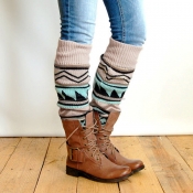 Lovely Euramerican Spell Color Beige Socks
