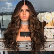 Lovely Fashion Brown Long Curly Wigs