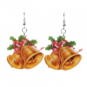 Lovely Fashion Christmas Bell Yellow Earring