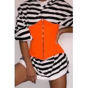 Lovely Chic Lace-up Orange Bustiers