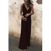 Lovely Trendy Loose Black One-piece Jumpsuit