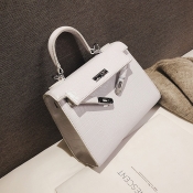 Lovely Trendy White PU Shoulder Bags