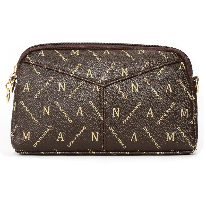 

Lovely Vintage Letters Printed Chocolate Crossbody Bag