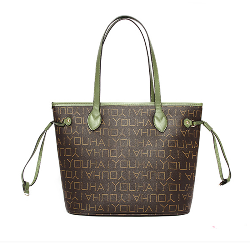

Lovely Trendy Letter Printed Green Shoulder Bags