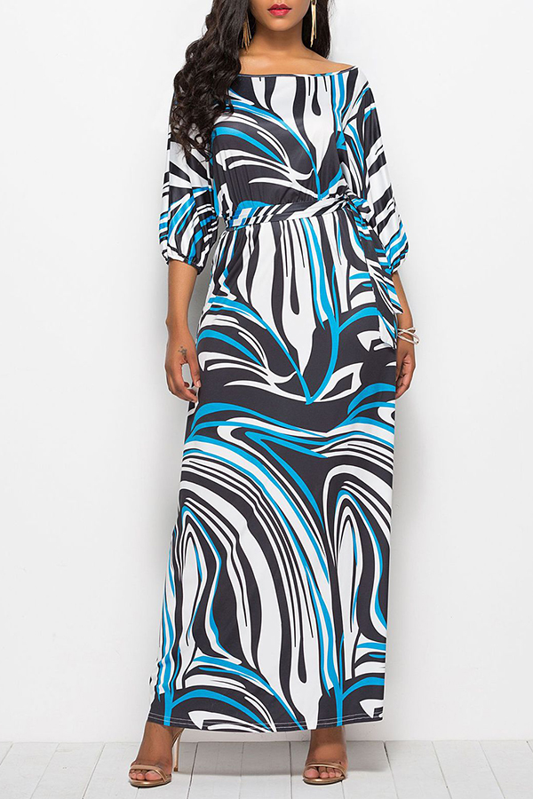 

Lovely Work Printed Multicolor Ankle Length Dress