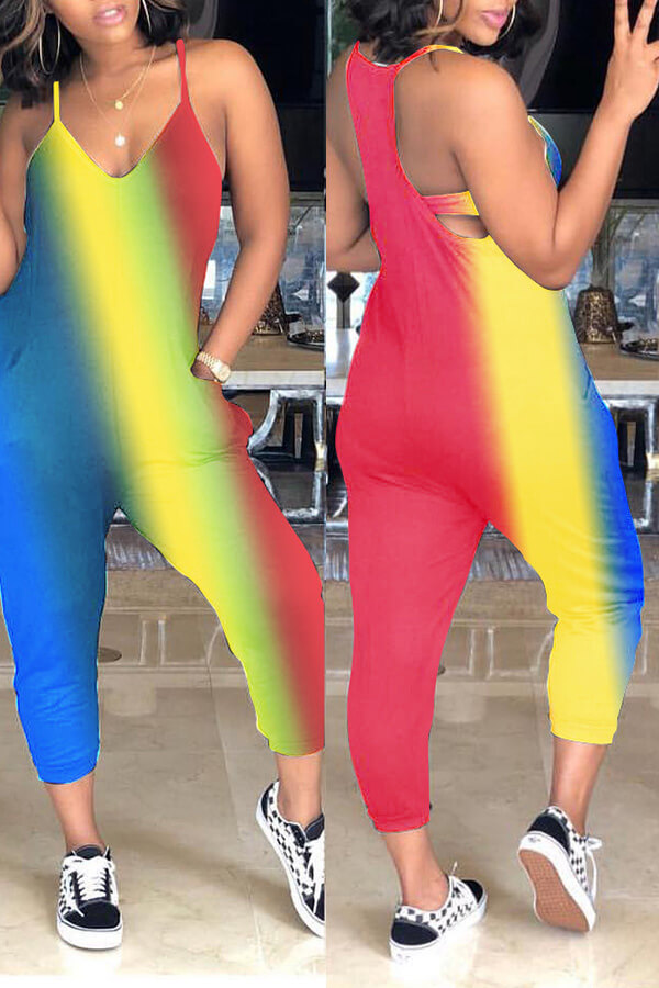 

Lovely Casual Loose Yellow One-piece Jumpsuit