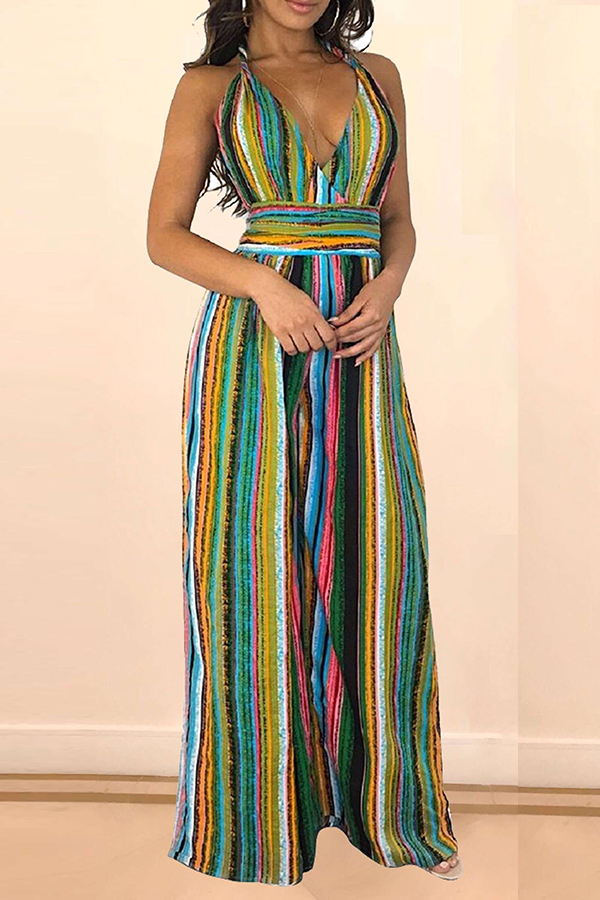 bohemian loose fit jumpsuit